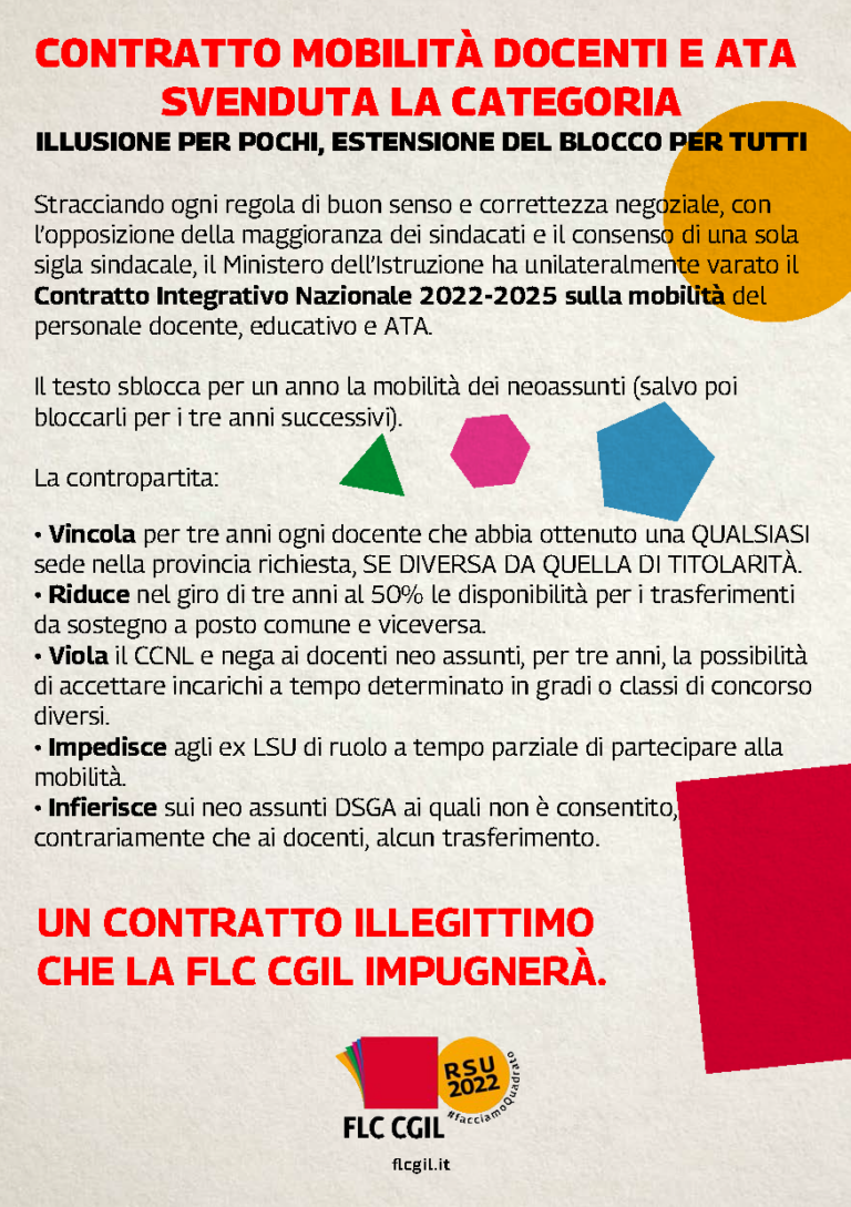 CONCORSO ATA 24 MESI 20232024 FLC CIGL Matera